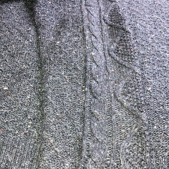 BDG M Cable Knit Preppy Sweater with Suede Elbow Patches - Picture 12 of 12